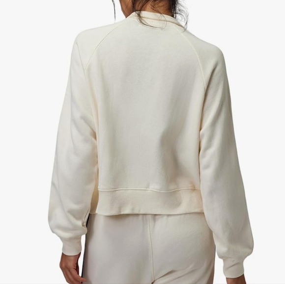 EUC Spiritual Gangster Ruby Bomber Jacket winter white, small, $148 - Picture 3 of 10